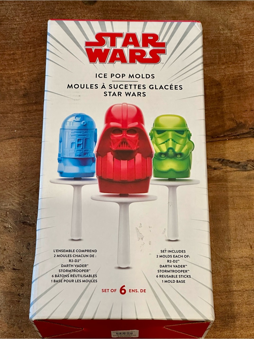 Williams Sonoma Star Wars Ice Pop Molds in Red, Blue, Green NWT